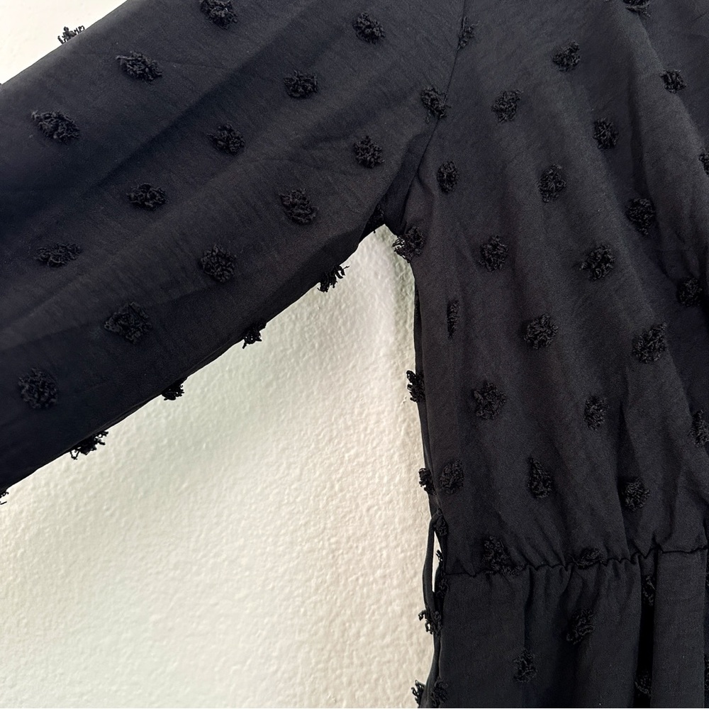 Black Midi Wrap Dress - Unbranded - Picture 4 of 9